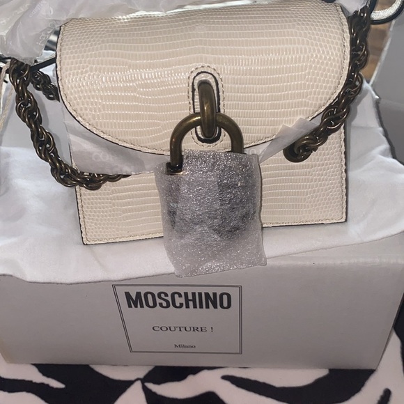 MOSCHINO Fancy Handbag limited edition NWT color Ivory - Picture 7 of 10